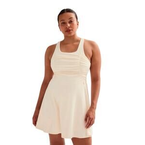NWT Girlfriend Collective Daisy Fiona Ruched Dress Workout Tennis XL